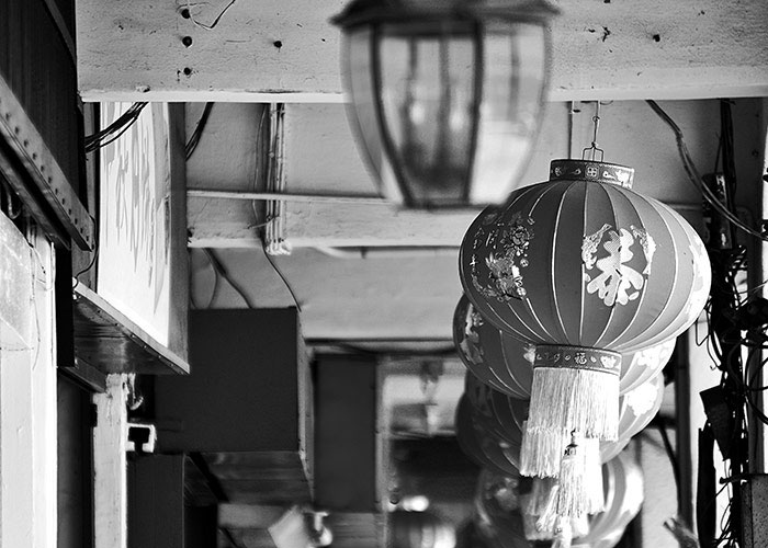 Black & White Photography Chinese Lanterns